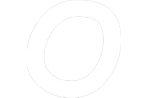 Kleckerliese Alphabet Buchstaben 20cm selbstklebende Aufkleber Wandtattoo Wanddekoration Kinderzimmer STICKER O - Höhe 20cm, Farbe Weiß