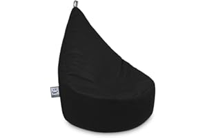 HAPPERS Puff Infantil Butaca para Salón o Dormitorio Negro