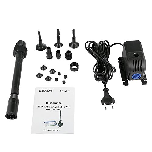 HJ-603 Eco- Energiespar 8W 600L/H Filterpumpe Teichpumpe Bachlaufpumpe Springbrunnenpumpe - 7