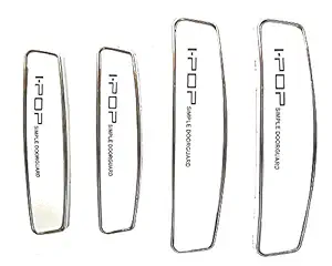 IPop White Car Door Guard for for Fortuner with Adhesive Tape Set of 4 Pcs