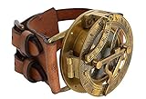 ASIAN NAUTICAL STORE Steampunk Retro Heavy Messing Sonnenuhr Kompass Armbanduhr