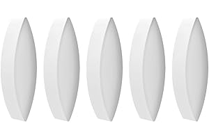 stonylab Barra de Agitación Magnética, 5-Pack 30 mm Barra de Placa de Stir de Laboratorio Barra de Agitación PTFE-Coated Set Mezclador de Agitación Blanco para Agitadores, Forma de Aceituna, 5 PK