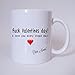 Produktbild Tasse 'Fuck Valentines day! I love you every single day.' Mit Name, Kaffeetasse, Kaffeebecher, Geschenkidee zum Valentinstag, Valentinstagsgeschenk, Geschenk für Sie / Ihn, Geschenk