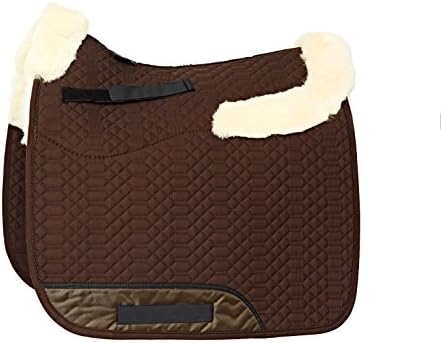 ENGEL GERMANY Sheepskin Square Saddle Pad Saddlecloth color mocca brown (Schabra 4) Jumping/General Purpose