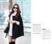 Gaorui Women Fashion Cape Bat wing Poncho Cloak Woolen Coat Top Black cappa Jacket