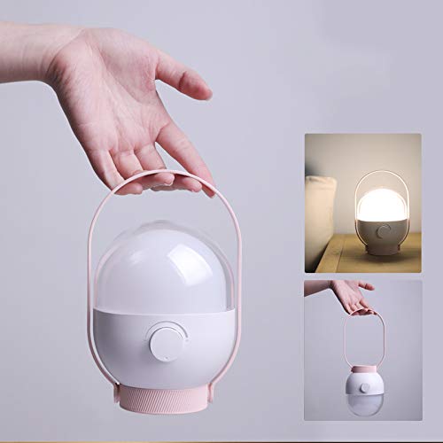 Preisvergleich Produktbild NachtlichtAufladungsschlafzimmer Baby-USB tragbar mit den Schlaflichtern, die geführte Nachttischlampe des Nachtauges, rosa einziehen