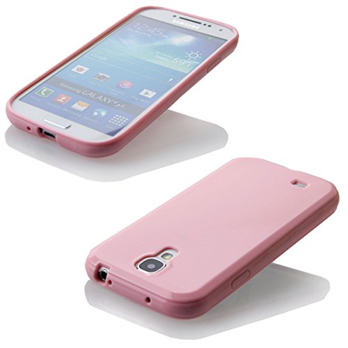 Silikon Soft Samsung Galaxy S4 i9500 Blickdicht / Transparent TPU Hülle Cover Skin Case Schale Bumper Tasche Etui Schutz (Blickdicht Rosa) - 2