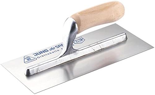 Jung Handle HE536280 Smoothing Trowel, US Plug, Stainless Steel, Professional, 13 Ounce