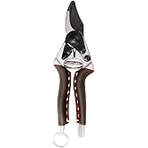FELCO 6 ELITE Budama Makası - Orta Sağ Eller i&ccedil;in Deri Sarılı Saplı 7,7 in&ccedil; İsvi&ccedil;re Yapımı Bah&ccedil;e Makası | Bah&ccedil;e i&ccedil;in El Buday