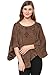 Matelco Brown Woollen Designer Short Length Poncho RS.999.00
