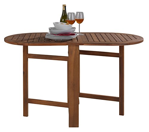 Gartentisch Klapptisch Esstisch FIORE 11 | BxHxT 60x74x120 cm | Braun | Akazienholz | Klappbar - 2