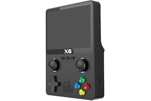 NUZIKU X6 Consola Portátil,Simulador Gameboy de 32 bits,Soporte para Más de 10000 Juegos, Soporte para 11 Simuladores, Extensión de Tarjeta TF, 3,5 In Consola Portátil para Dos Personas