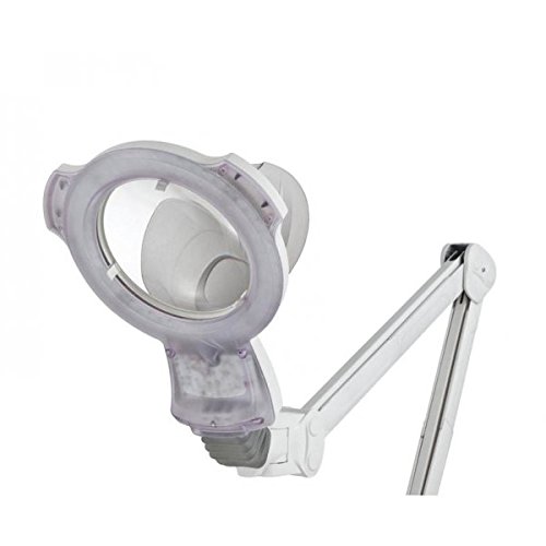 Lampe loupe LED professionnelle étau 5 dioptries Weelko (20 LEDS)