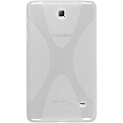 PhoneNatic Case für Samsung Galaxy Tab 4 7.0 Hülle Silikon clear X-Style Cover Galaxy Tab 4 7.0 Tasche + 2 Schutzfolien - 3