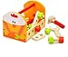 Allkindathings Childrens Wooden Rooster Tool Box Toy Nuts Bolts Hammer Screwdriver