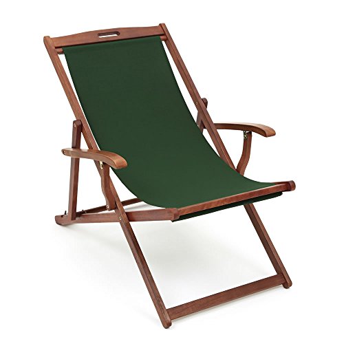 Hardwood Frame Folding Rimini Classic Deck Chair with