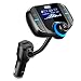 Produktbild WAZA Smart Bluetooth FM Sender, 1,7 Großbild-MP3-Player mit Freisprechfunktion und Quick Charge 3.0/2.4A Dual USB Ladeports (TF/Aux unterstützt)
