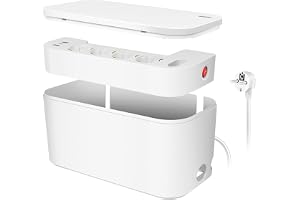 LogiLink LPS281U – Kabelbox med 5-vägs grenuttag inkl. 3X USB, färg: