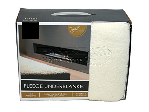 MATTRESS PROTECTOR FLEECE UNDERBLANKET LUXURY EXTRA DEEP FITTED BED COVER (DOUBLE)