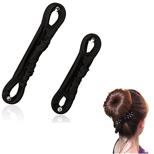 NALATI **Frühling Mode Frisur** 2 Stücke Hair Styling Former Magic Donut Ring Donut Hair Bun & Brautschmuck Haarknoten Frisurenhilfe Haarzopf L+S