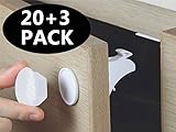 MYTK 20+3 Magic Lock, magnetisches Schrankschloss als Kindersicherung, Montage ohne Bohren und Schrauben