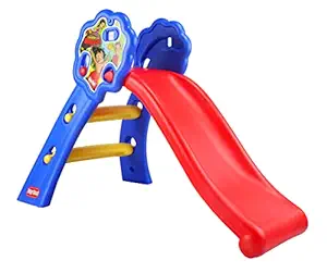 PLAYTOOL Baby Slide with 5 Playing Balls Inside The Box Along with Chota Bheem Slide , Age 1-5 Years (Multicolor)