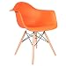 Produktbild Chaise Privée Stuhl DAW – leuchtendes Orange, naturfarben