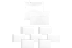 WYAN Mini Envelopes, 80 Pack 12.5 x 9 cm White envelopes, Classic Flap Envelopes, for Gift, Greeting Cards, Wedding, Business, Invitation (Card not Included)
