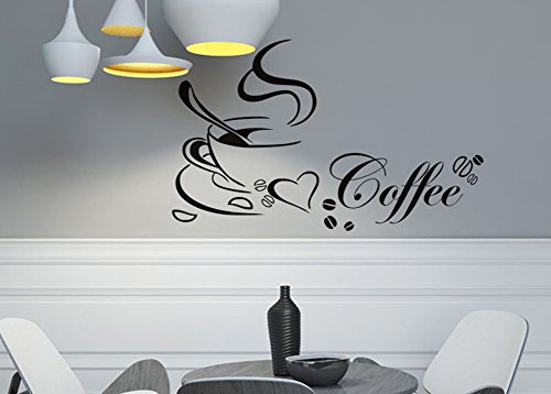 Lumanuby Wandtattoos Küche Kaffee Wandsticker Wandaufkleber Abnehmbare für Esszimmer Café Und Restaurant - 5