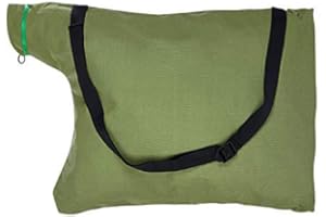Mardili Replacement Leaf Blower Vacuum Zippered Bottom Dump Bag for Ultra Blower Rake & Vacuum Leaf Blowers (Green)
