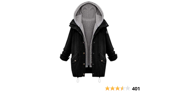 hooded drawstring boyfriend trends jean swish pockets two piece coat