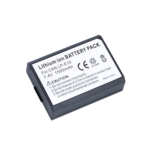 Andoer LP-E10 7 4V 1500mAh batterie pour CANON 1100D KISS X 50 REBEL T3 1200D