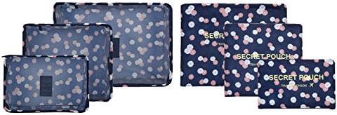 6PCS/Set Waterproof Clothes Storage Bags Packing Cube Travel Luggage Organizer Bag