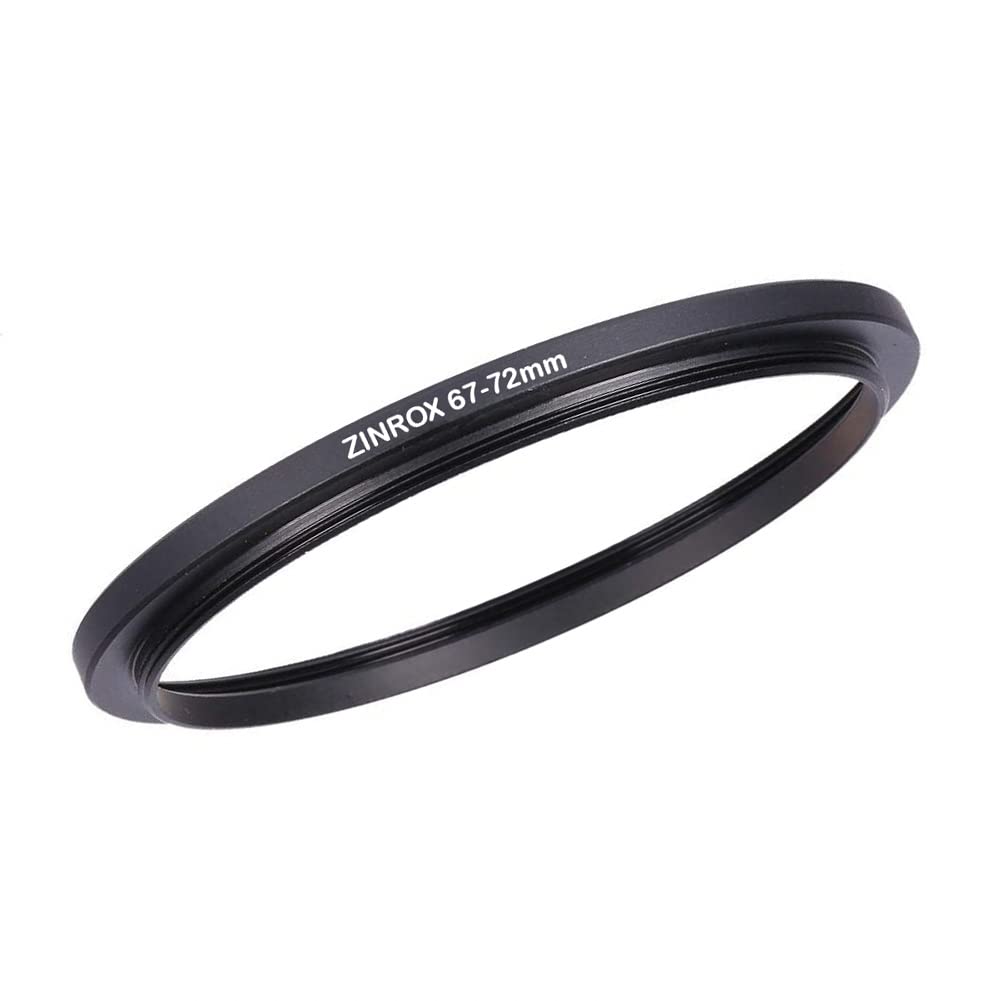 ZINROX® 67-72mm Step Up Lens Filter Adapter Ring, Set of 1 Piece - Size : 67mm to 72mm Stepping Ring