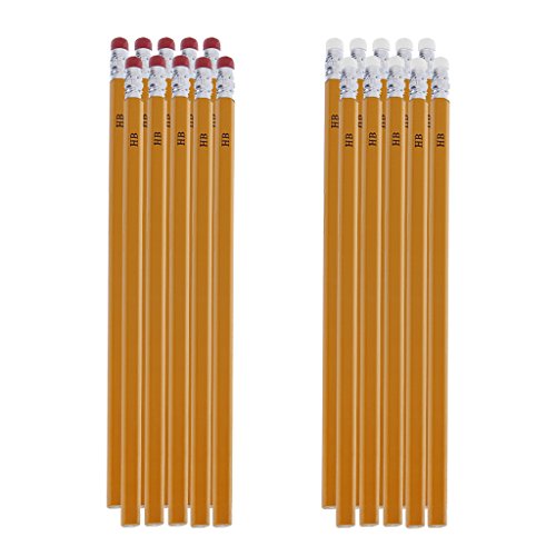 Runrain HB Wood Cased Pencils for School Home Office Writing Stationary Supply 10 Pcs