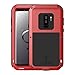 Produktbild Eastcoo Samsung Galaxy S9 Hülle Case, Wasserdicht Stoßfest Alloy Aluminum Metal Bumper Handyhülle Soft Silikon Schwer Metall Militär Starkes hartes Schutzhülle Tasche Cover für Samsung S9(Rot)