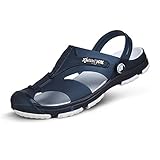 [CARACTERÍSTICAS PRINCIPALES]: sandalias de verano cómodas con una unidad de suela exterior duradera, plantilla de suela interior suave y confeccionada con parte superior de cuero real. Cierre con correa de velcro.