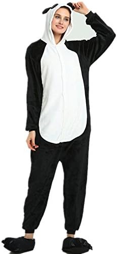 VineCrown Adult Unisex Flannel Animal Pyjamas Hooded Novelty Nightwear One-Piece Sleepsuits Xmas Halloween Costumes Cosplay Jumpsuits Homewear