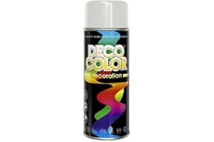 DECO COLOR Fahrzeugteile Hoffmann DC Lackspray glänzend 400ml nach RAL freie Farbauswahl (lichtgrau glanz RAL 7035)