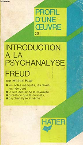 couverture de : INTRODUCTION A LA PSYCHANALYSE - FREUD