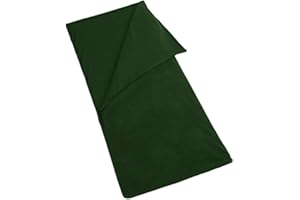 Blanketswarm Microfiber Fleece Zippered Sleeping Bag Lightweight Travel Sheet Liner or Blanket with Carry Storage Bag for Outdoor Camping Cold Weather Climates