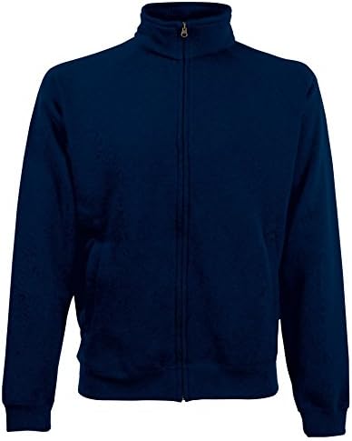 Zip Through Sweat Jacket in Deep Navy Size L (SS92)