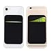 Produktbild 3M-Klebergeldbeutel Kredit-/ID-Karten Secure Holder Pocket Stick am Telefon/Tablet/Notebook Lycra Spandex-Kartenhüllen-Etui für iPhone XS/XR/6S Plus,Galaxy S8/J7/Note 9,HTC,LG,Sony,Honor (Black)