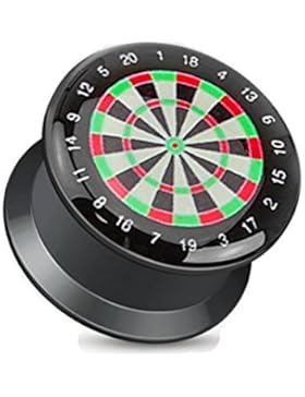 Paula & Fritz® Plug mit Schraubverschluss aus Kunststoff schwarz Dartscheibe 3-16mm PA73