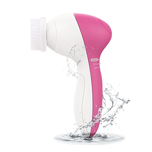 Bindex wasserdichte elektrische Gesichtsreinigungsbürste mit 7 verschiedene Bürstenköpfen für Gesichtspflege Tiefenreinigung Peeling und Massage in einem - 8