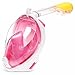 Produktbild Providethebest SMACO Full Face Masken Schnorchel Panoramablick Anti-fog Anti-Leak Schwimmen Schnorchel Scuba Unterwasser-Tauchmaske Rosa S/M