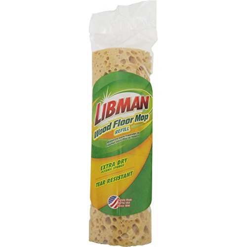 Libman2027 Wood Floor Sponge Mop Refill, Extra-Dry Oceanic, Color, Pack of 1