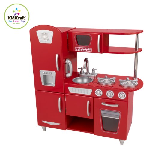KidKraft - Cocina estilo retro, color roja (53173)