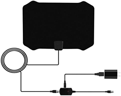 HDTV Digital Antenna,DiadiaFlat Digital Indoor HDTV HD TV Antenna Fox with Amplifier 50 Miles Range VHF UHF