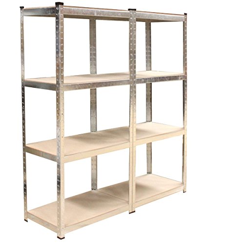 Preisvergleich Produktbild Steckregal verzinkt, versch. Modelle + kostenloser Versand / / Kellerregal,Steckregal, Schwerlastregal, Werkstattregal, Regal (Modell 4 / 2 ( ca.160 cm x 160 cm x 40 cm))